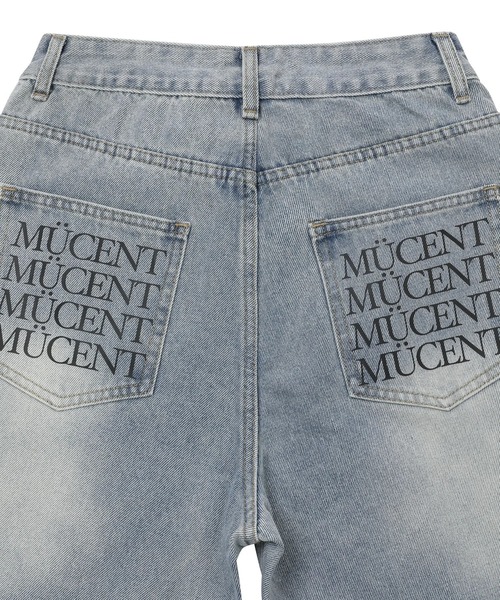 MUCENT（ムセント）の「【日本未発売/WEB限定】MUCENT(ムセント)/バック レタリング ワイド デニムパンツ/NOVA BACK LETTERING WIDE DENIM PANTS（デニムパンツ・レディース・ライトブルー・M/S）」の14枚目の写真