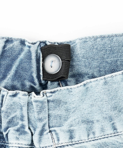 LOVETOXIC（ラブトキシック）の「【LTXC】異素材ドッキングヘムミニスカート（スカート・キッズ・ブルー・S:140cm/130cm）」の15枚目の写真