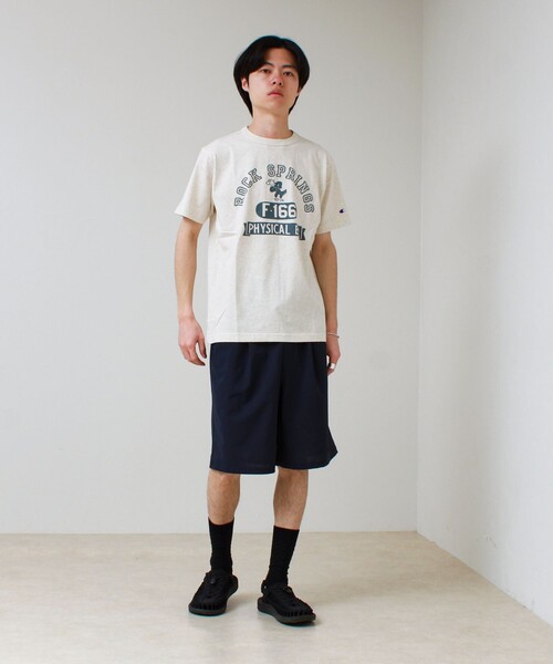 Champion(チャンピオン)の「【Champion/チャンピオン】ROCKSPRINGS PRINT S/S(Tシャツ/カットソー・メンズ・ホワイト/チャコールグレー/アイボリー・M/L)」の4枚目の写真