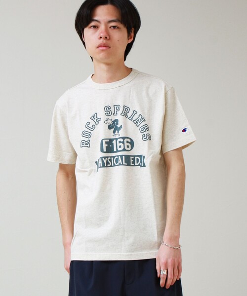 Champion(チャンピオン)の「【Champion/チャンピオン】ROCKSPRINGS PRINT S/S(Tシャツ/カットソー・メンズ・ホワイト/チャコールグレー/アイボリー・M/L)」の7枚目の写真