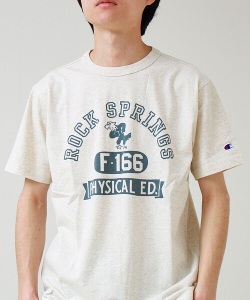 Champion(チャンピオン)の「【Champion/チャンピオン】ROCKSPRINGS PRINT S/S(Tシャツ/カットソー・メンズ・ホワイト/チャコールグレー/アイボリー・M/L)」の8枚目の写真