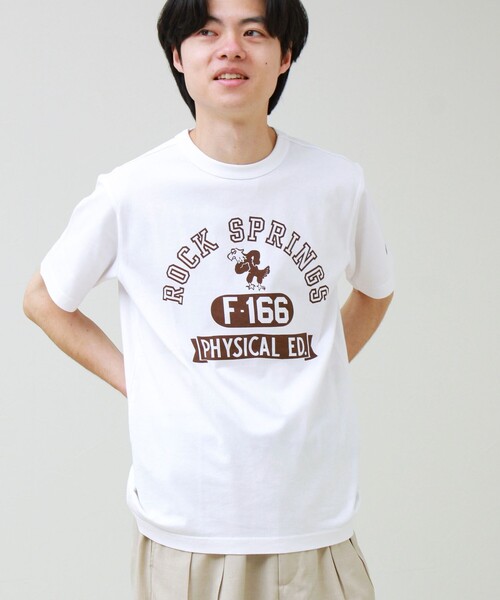 Champion(チャンピオン)の「【Champion/チャンピオン】ROCKSPRINGS PRINT S/S(Tシャツ/カットソー・メンズ・ホワイト/チャコールグレー/アイボリー・M/L)」の13枚目の写真