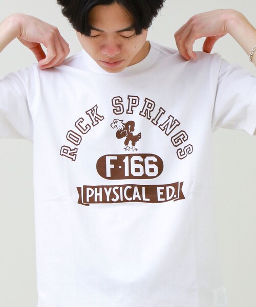 Champion(チャンピオン)の「【Champion/チャンピオン】ROCKSPRINGS PRINT S/S(Tシャツ/カットソー・メンズ・ホワイト/チャコールグレー/アイボリー・M/L)」の14枚目の写真