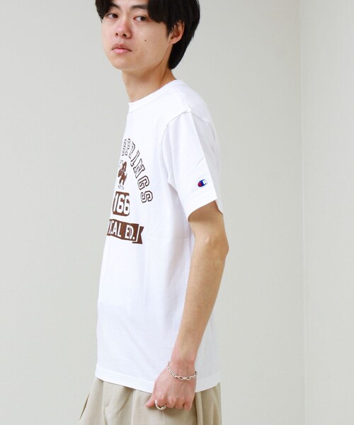 Champion(チャンピオン)の「【Champion/チャンピオン】ROCKSPRINGS PRINT S/S(Tシャツ/カットソー・メンズ・ホワイト/チャコールグレー/アイボリー・M/L)」の15枚目の写真