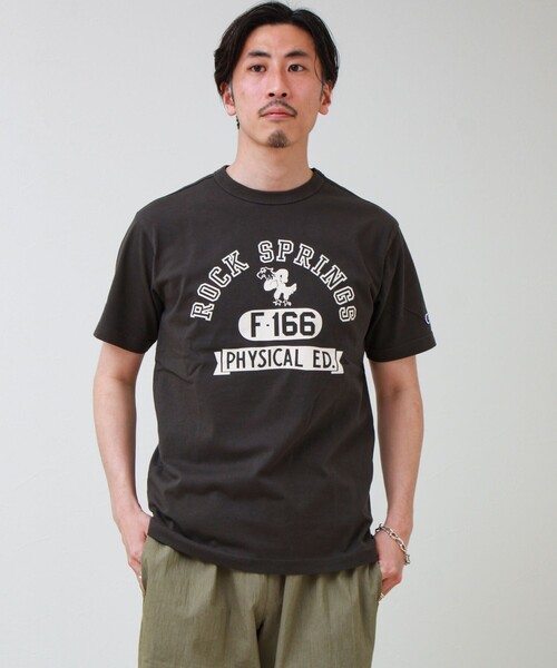Champion(チャンピオン)の「【Champion/チャンピオン】ROCKSPRINGS PRINT S/S(Tシャツ/カットソー・メンズ・ホワイト/チャコールグレー/アイボリー・M/L)」の21枚目の写真