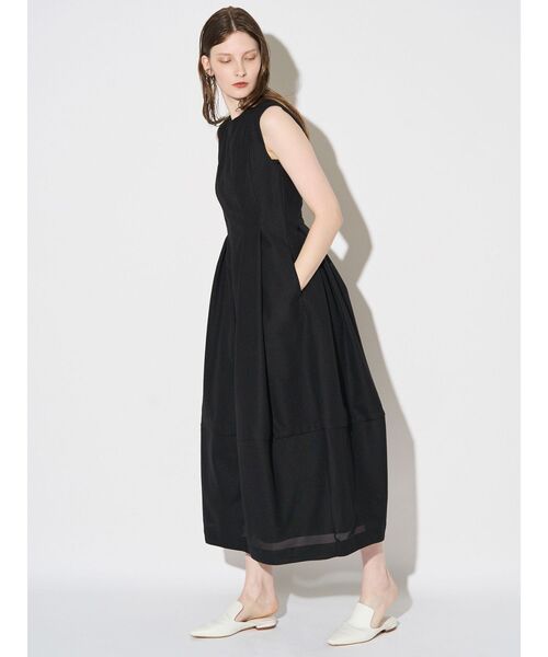 ELENDEEK（エレンディーク）の「ニットレイヤードワンピース（ワンピース・レディース・ブラック/オフホワイト・02/01）」の15枚目の写真