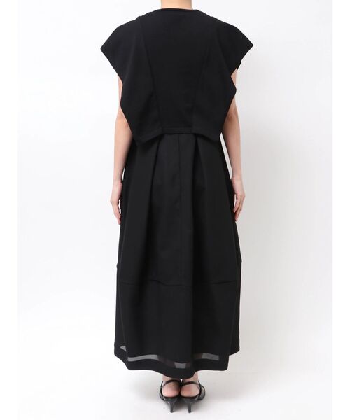 ELENDEEK（エレンディーク）の「ニットレイヤードワンピース（ワンピース・レディース・ブラック/オフホワイト・02/01）」の19枚目の写真