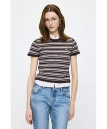 今季新作moussy ボーダーSETUP 定番のボーダートップスはカラーで差をつけよう！shiho | MOUSSY