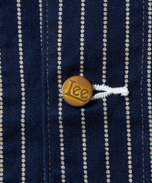 Lee（リー）の「VINTAGE LOCO JACKET/ビンテージロコジャケット DUNGAREES（カバーオール・メンズ・ライトインディゴブルー/ストライプ・X-LARGE/MEDIUM/SMALL/LARGE）」の11枚目の写真