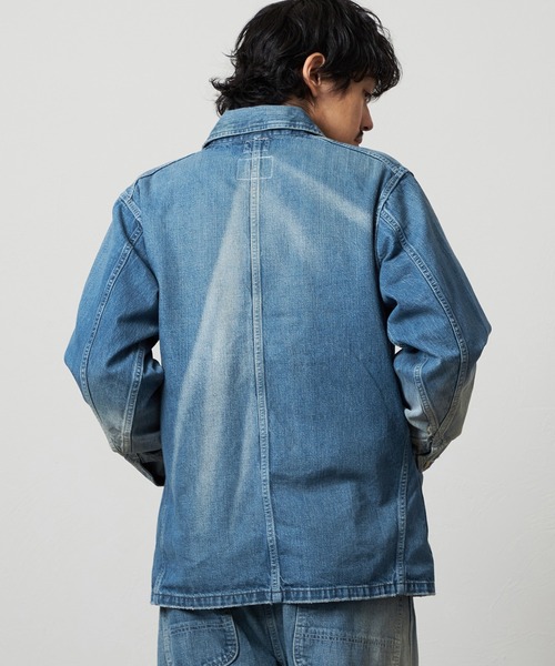 Lee（リー）の「VINTAGE LOCO JACKET/ビンテージロコジャケット DUNGAREES（カバーオール・メンズ・ライトインディゴブルー/ストライプ・X-LARGE/MEDIUM/SMALL/LARGE）」の18枚目の写真