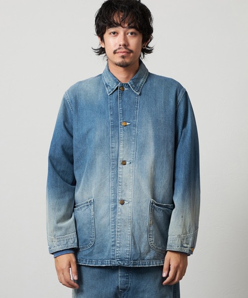 Lee（リー）の「VINTAGE LOCO JACKET/ビンテージロコジャケット DUNGAREES（カバーオール・メンズ・ライトインディゴブルー/ストライプ・X-LARGE/MEDIUM/SMALL/LARGE）」の21枚目の写真