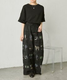 ear PAPILLONNER（イアパピヨネ）の「パッチワーク刺しゅうパンツ【SUM1 STYLE】（その他パンツ）」