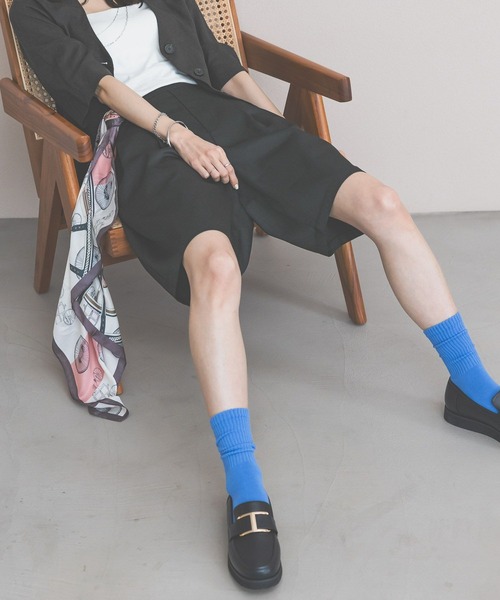 GLOBAL WORK（グローバルワーク）の「ハーフチノパンツ/WEB限定/661493（チノパンツ・レディース・ブラック/ライトベージュ・LARGE/MEDIUM）」の7枚目の写真