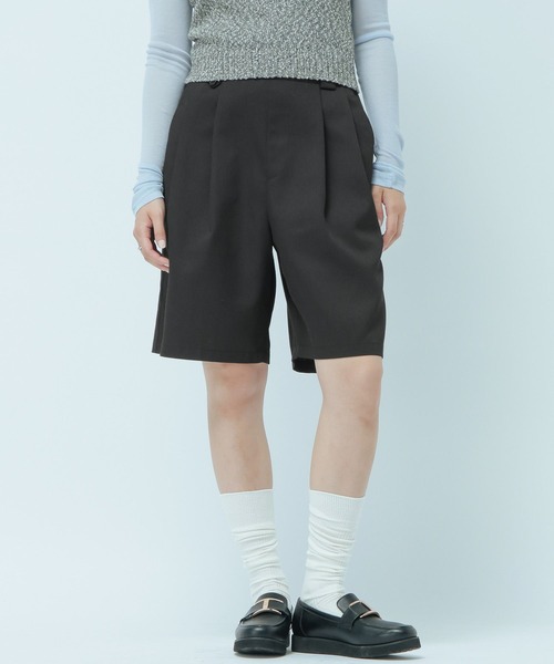 GLOBAL WORK（グローバルワーク）の「ハーフチノパンツ/WEB限定/661493（チノパンツ・レディース・ブラック/ライトベージュ・LARGE/MEDIUM）」の16枚目の写真