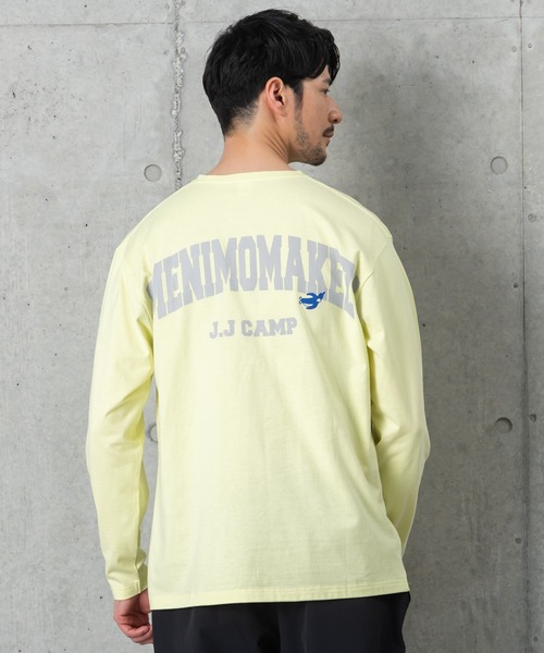 J.J camp(ジェイジェイキャンプ)の「兄弟・姉妹・親子で着られるロンT 長袖Tシャツ Long Tshirt(Tシャツ/カットソー・メンズ・ホワイト/ベージュ/イエロー/ブラック/ブルー・L/XS/S/M/XL)」の5枚目の写真