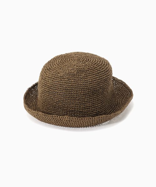 B.C STOCK(ベーセーストック)の「sublimeroe / サブライムロー PAPER CROCHE BUCKET HAT(ハット・メンズ・ベージュ/ブラウン/グレー・FREE)」の3枚目の写真