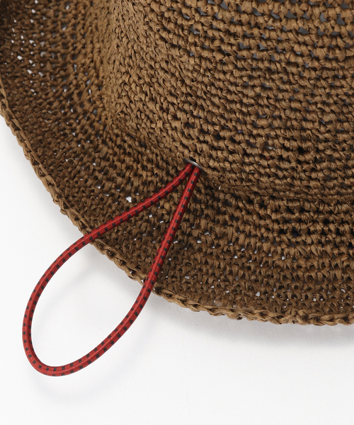 B.C STOCK(ベーセーストック)の「sublimeroe / サブライムロー PAPER CROCHE BUCKET HAT(ハット・メンズ・ベージュ/ブラウン/グレー・FREE)」の5枚目の写真