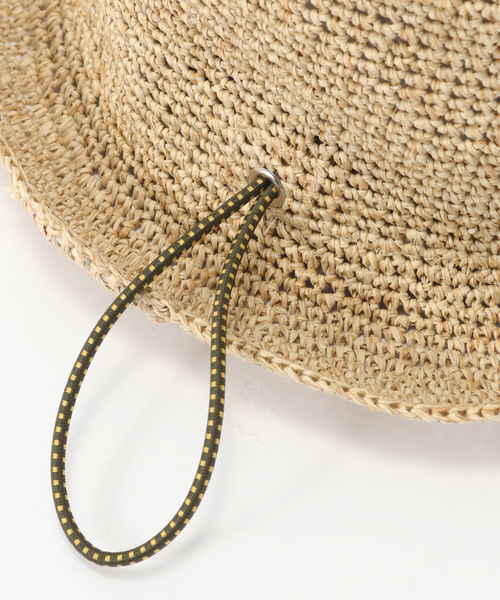 B.C STOCK(ベーセーストック)の「sublimeroe / サブライムロー PAPER CROCHE BUCKET HAT(ハット・メンズ・ベージュ/ブラウン/グレー・FREE)」の4枚目の写真