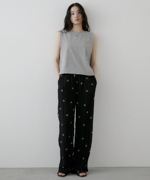 Aunt Marie's（アントマリーズ）の「ボックスタックノースリーブカットソー（Tシャツ/カットソー・レディース・ネイビー/グレー/ブラック・FREE）」の22枚目の写真