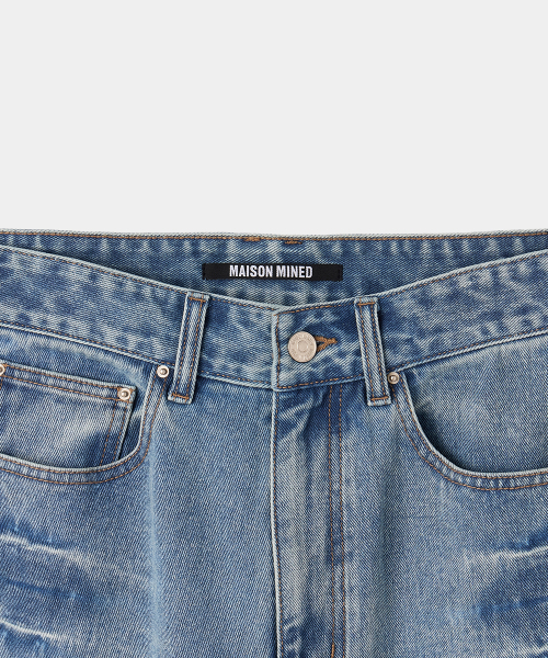 MAISON MINED(メゾンミネド)の「VESTIGE CARGO BERMUDA PANTS MID BLUE(その他パンツ・メンズ・その他・SMALL/MEDIUM/LARGE)」の8枚目の写真