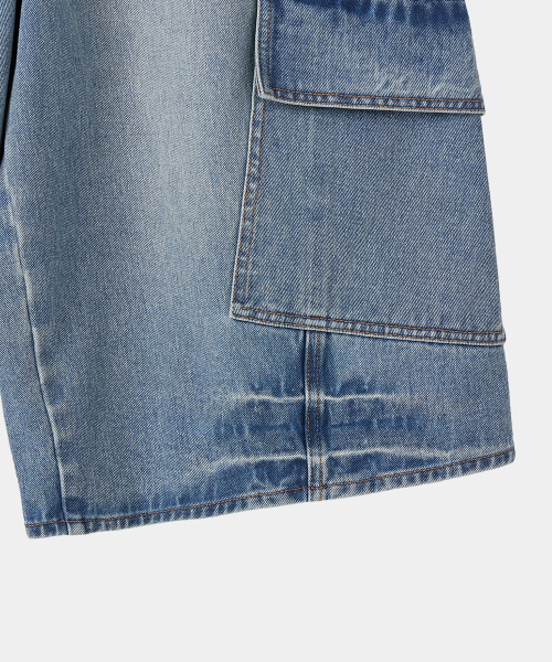MAISON MINED(メゾンミネド)の「VESTIGE CARGO BERMUDA PANTS MID BLUE(その他パンツ・メンズ・その他・SMALL/MEDIUM/LARGE)」の12枚目の写真