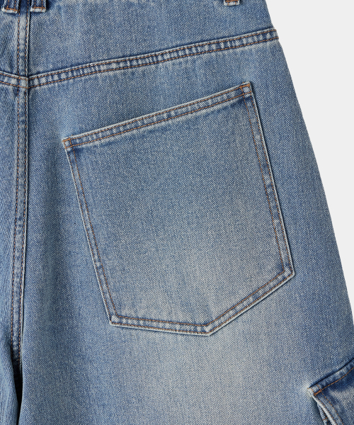 MAISON MINED(メゾンミネド)の「VESTIGE CARGO BERMUDA PANTS MID BLUE(その他パンツ・メンズ・その他・SMALL/MEDIUM/LARGE)」の14枚目の写真