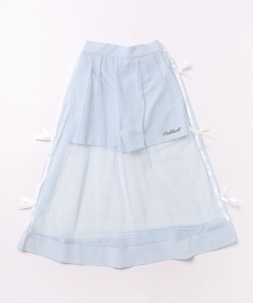 PINKHUNT(ピンクハント)の「PINKHUNT チュールスカート付きショートパンツ 1674K(その他パンツ・キッズ・スカイブルー系1/ブラック・160cm/150cm/130cm/140cm/120cm)」の4枚目の写真