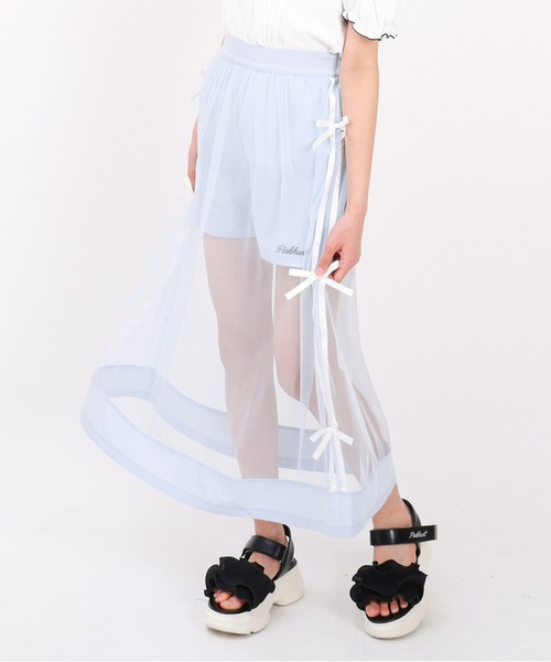 PINKHUNT(ピンクハント)の「PINKHUNT チュールスカート付きショートパンツ 1674K(その他パンツ・キッズ・スカイブルー系1/ブラック・160cm/150cm/130cm/140cm/120cm)」の9枚目の写真