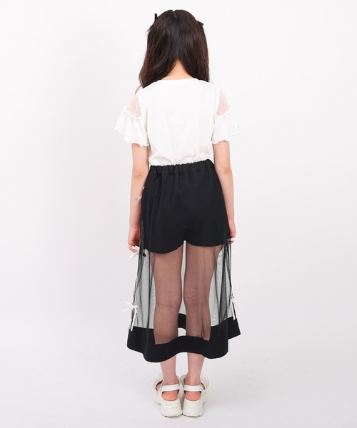 PINKHUNT(ピンクハント)の「PINKHUNT チュールスカート付きショートパンツ 1674K(その他パンツ・キッズ・スカイブルー系1/ブラック・160cm/150cm/130cm/140cm/120cm)」の14枚目の写真
