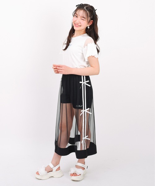 PINKHUNT(ピンクハント)の「PINKHUNT チュールスカート付きショートパンツ 1674K(その他パンツ・キッズ・スカイブルー系1/ブラック・160cm/150cm/130cm/140cm/120cm)」の17枚目の写真