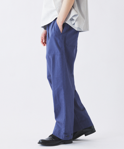 JOURNAL STANDARD relume（ジャーナルスタンダード　レリューム）の「”Relume” コットン / リネン イージー ベイカーパンツ（カーゴパンツ・メンズ・アイボリー/カーキ/ブラックミックス/コバルトブルー・SMALL/MEDIUM/LARGE）」の11枚目の写真