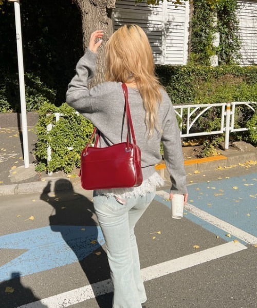 SOLLON.(ソルロン)の「スクールガールボストンバッグ(ボストンバッグ・レディース・レッド・FREE)」の3枚目の写真