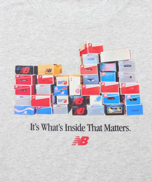 NEW BALANCE(ニューバランス)の「NEW BALANCE ボックスTシャツ(Tシャツ/カットソー・メンズ・ブルー系その他/グレー系その他/ブラック・MEDIUM/LARGE)」の5枚目の写真