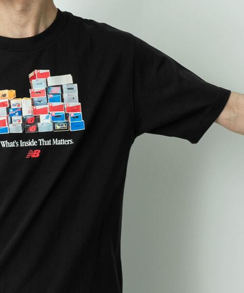 NEW BALANCE(ニューバランス)の「NEW BALANCE ボックスTシャツ(Tシャツ/カットソー・メンズ・ブルー系その他/グレー系その他/ブラック・MEDIUM/LARGE)」の9枚目の写真