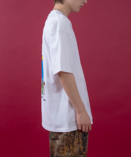 SIDEWAY STANCE(サイドウェイスタンス)の「【SIDEWAY STANCE】ゴートゥゲームエリア 半袖Tシャツ(Tシャツ/カットソー・メンズ・ホワイト/ダークブルー/ブラック・MEDIUM/X-LARGE/SMALL/LARGE)」の5枚目の写真
