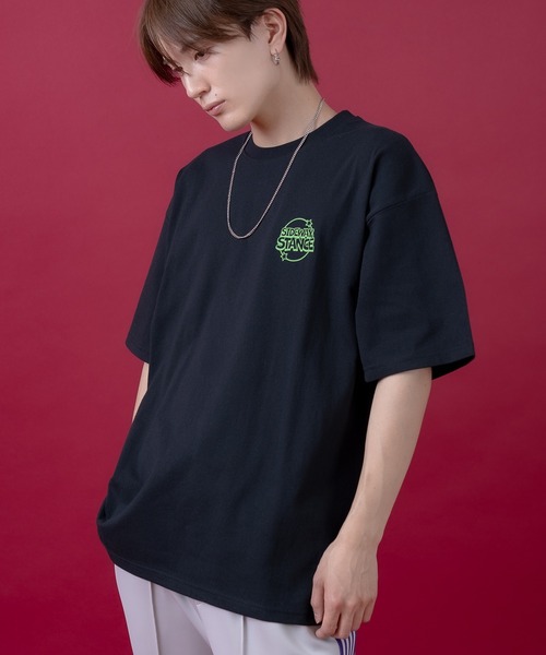 SIDEWAY STANCE(サイドウェイスタンス)の「【SIDEWAY STANCE】ゴートゥゲームエリア 半袖Tシャツ(Tシャツ/カットソー・メンズ・ホワイト/ダークブルー/ブラック・MEDIUM/X-LARGE/SMALL/LARGE)」の9枚目の写真