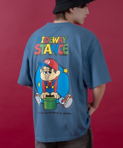 SIDEWAY STANCE(サイドウェイスタンス)の「【SIDEWAY STANCE】ゴートゥゲームエリア 半袖Tシャツ(Tシャツ/カットソー・メンズ・ホワイト/ダークブルー/ブラック・MEDIUM/X-LARGE/SMALL/LARGE)」の16枚目の写真