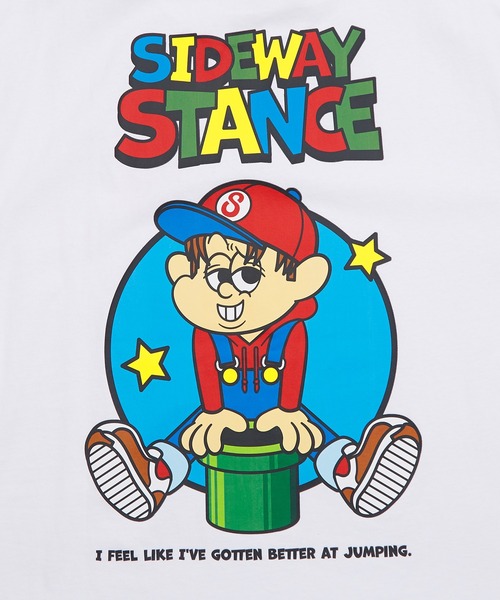SIDEWAY STANCE(サイドウェイスタンス)の「【SIDEWAY STANCE】ゴートゥゲームエリア 半袖Tシャツ(Tシャツ/カットソー・メンズ・ホワイト/ダークブルー/ブラック・MEDIUM/X-LARGE/SMALL/LARGE)」の20枚目の写真