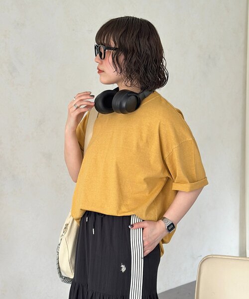 SCREEN STARS(スクリーンスターズ)の「ベーシックカラーピグメントT(Tシャツ/カットソー・メンズ・ブラック/レッド/ブラウン/ホワイト/イエロー/ネイビー・LARGE/X-LARGE/SMALL/MEDIUM)」の6枚目の写真