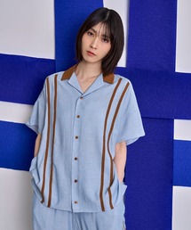 Nora Lily（ノラリリー）の「【Nora Lily】Retro Line Open Collar S/S Shirt（シャツ/ブラウス）」