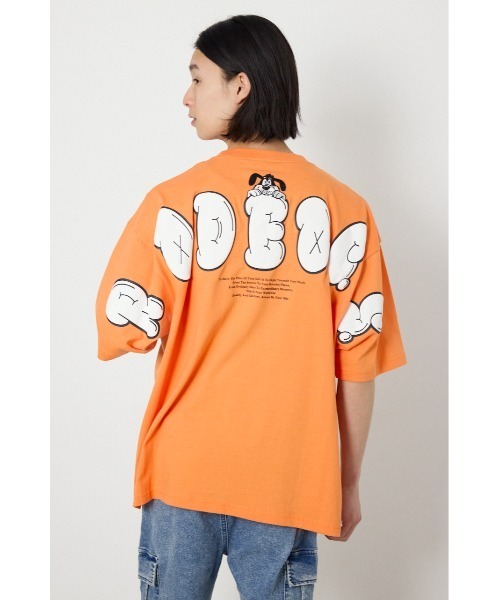 RODEO CROWNS WIDE BOWL（ロデオクラウンズワイドボウル）の「DOGGIE ロゴTシャツ（Tシャツ/カットソー・メンズ・ホワイト/オレンジ/ブラック・MEDIUM/LARGE）」の21枚目の写真