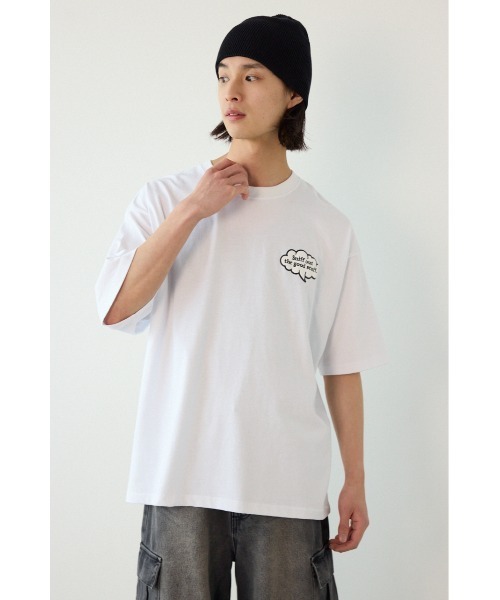 RODEO CROWNS WIDE BOWL（ロデオクラウンズワイドボウル）の「DOGGIE ロゴTシャツ（Tシャツ/カットソー・メンズ・ホワイト/オレンジ/ブラック・MEDIUM/LARGE）」の9枚目の写真