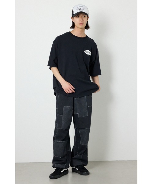 RODEO CROWNS WIDE BOWL（ロデオクラウンズワイドボウル）の「DOGGIE ロゴTシャツ（Tシャツ/カットソー・メンズ・ホワイト/オレンジ/ブラック・MEDIUM/LARGE）」の17枚目の写真
