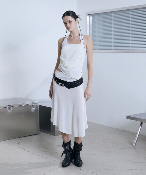 VOONT(ブント)の「Diagonal Panel Halter Sleeveless (IVORY)(Tシャツ/カットソー・レディース・アイボリー・SMALL/MEDIUM)」の10枚目の写真