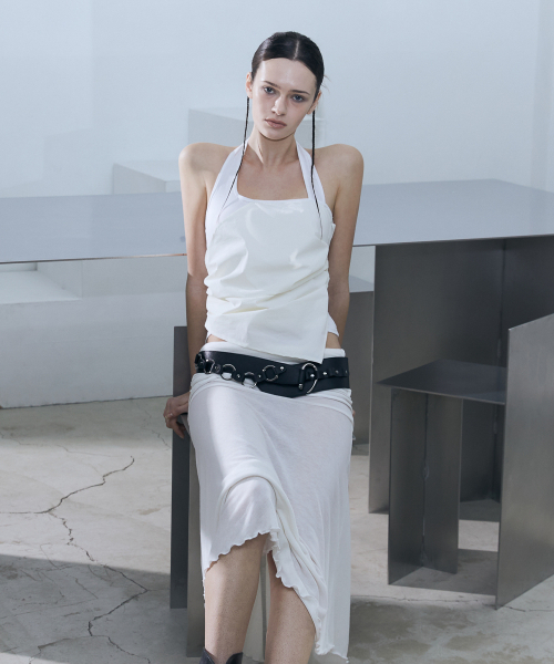 VOONT(ブント)の「Diagonal Panel Halter Sleeveless (IVORY)(Tシャツ/カットソー・レディース・アイボリー・SMALL/MEDIUM)」の8枚目の写真