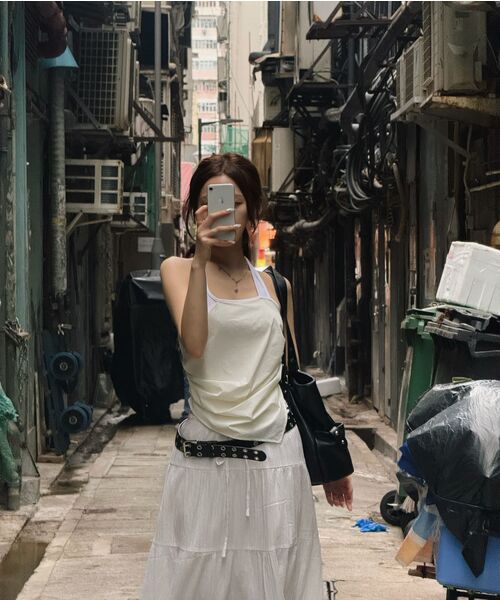 VOONT(ブント)の「Diagonal Panel Halter Sleeveless (IVORY)(Tシャツ/カットソー・レディース・アイボリー・SMALL/MEDIUM)」の13枚目の写真