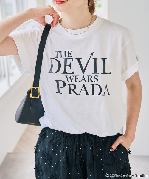 Spick & Span(スピックアンドスパン)の「GOOD ROCK SPEED / The DEVIL WEARS PRADA(Tシャツ/カットソー・レディース・ホワイト/ブラック・FREE)」の4枚目の写真