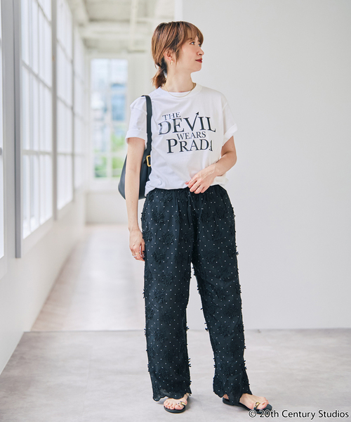 Spick & Span(スピックアンドスパン)の「GOOD ROCK SPEED / The DEVIL WEARS PRADA(Tシャツ/カットソー・レディース・ホワイト/ブラック・FREE)」の6枚目の写真