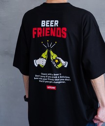 Leyline | 【Leyline】Beer friend tee / 乾杯グラフィック ビッグシルエットT(Tシャツ/カットソー)