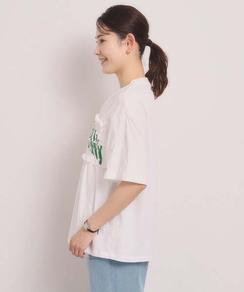 ITS'DEMO(イッツデモ)の「<Lee> SHIRRING TEE(Tシャツ/カットソー・レディース・グレー/オフホワイト/チャコールグレー・00)」の17枚目の写真